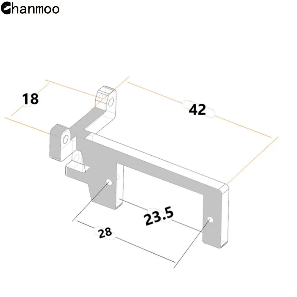 1/14 Metal Gearbox Shift Servo Mount Trailer Steering Gear Bracket Shift for 1:14 RC Car Tamiya Scania Truck DIY Upgrades Parts