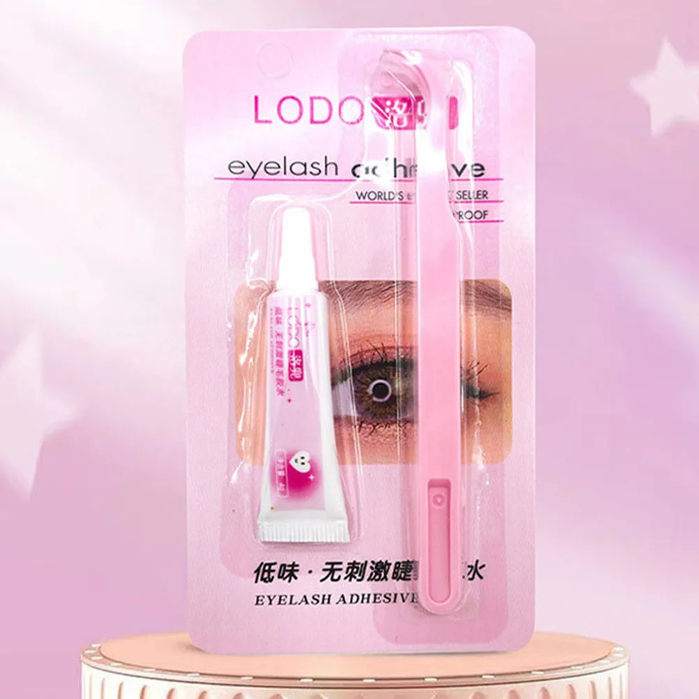 Eyelash Aid Eyelash Glue Makeup Tools Eye Eyelash Curlers Long Lasting Eyelash Glue Two Piece Set Mild And Hypoallergenic