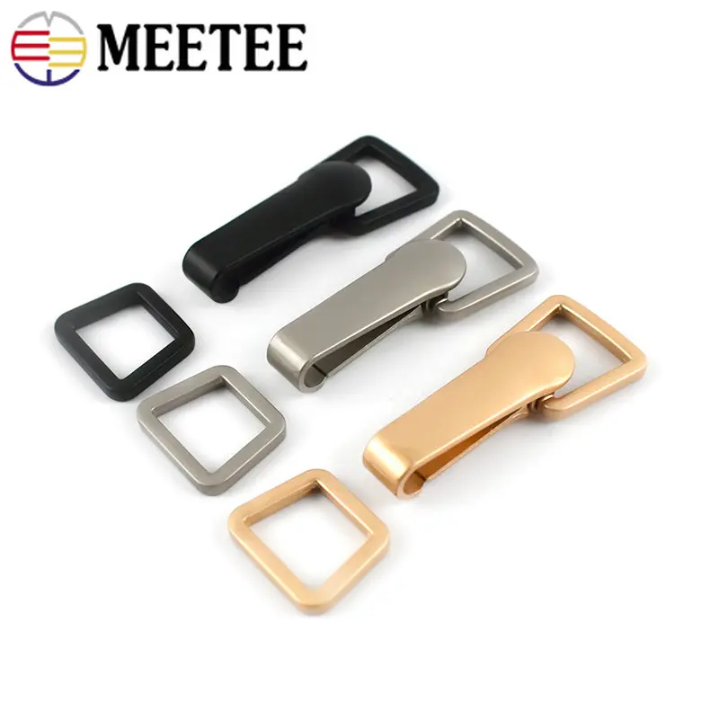 Meetee 1/2/3/4/5Pcs Metal Coat Button Down Jacket Decor Clasp Buckles Women\'s Clothing Belt Buckle Hardware Sewing Accessories