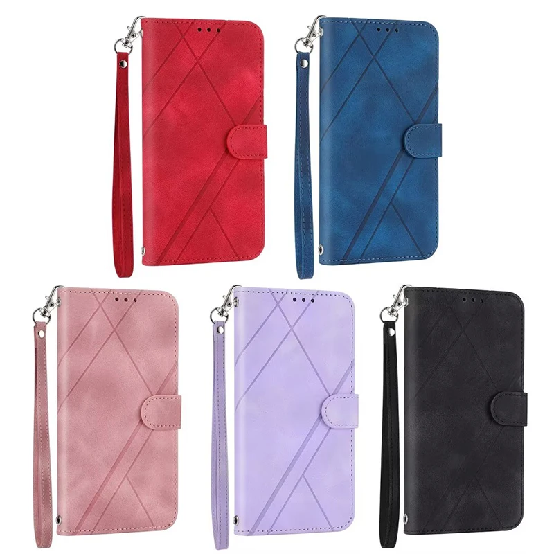 Leather Wallet Flip Case For Samsung Galaxy S24 Plus S23 Ultra S22 S21 FE A12 A13 A14 A15 A22 A42 A52 A53 A54 A33 A35 A55