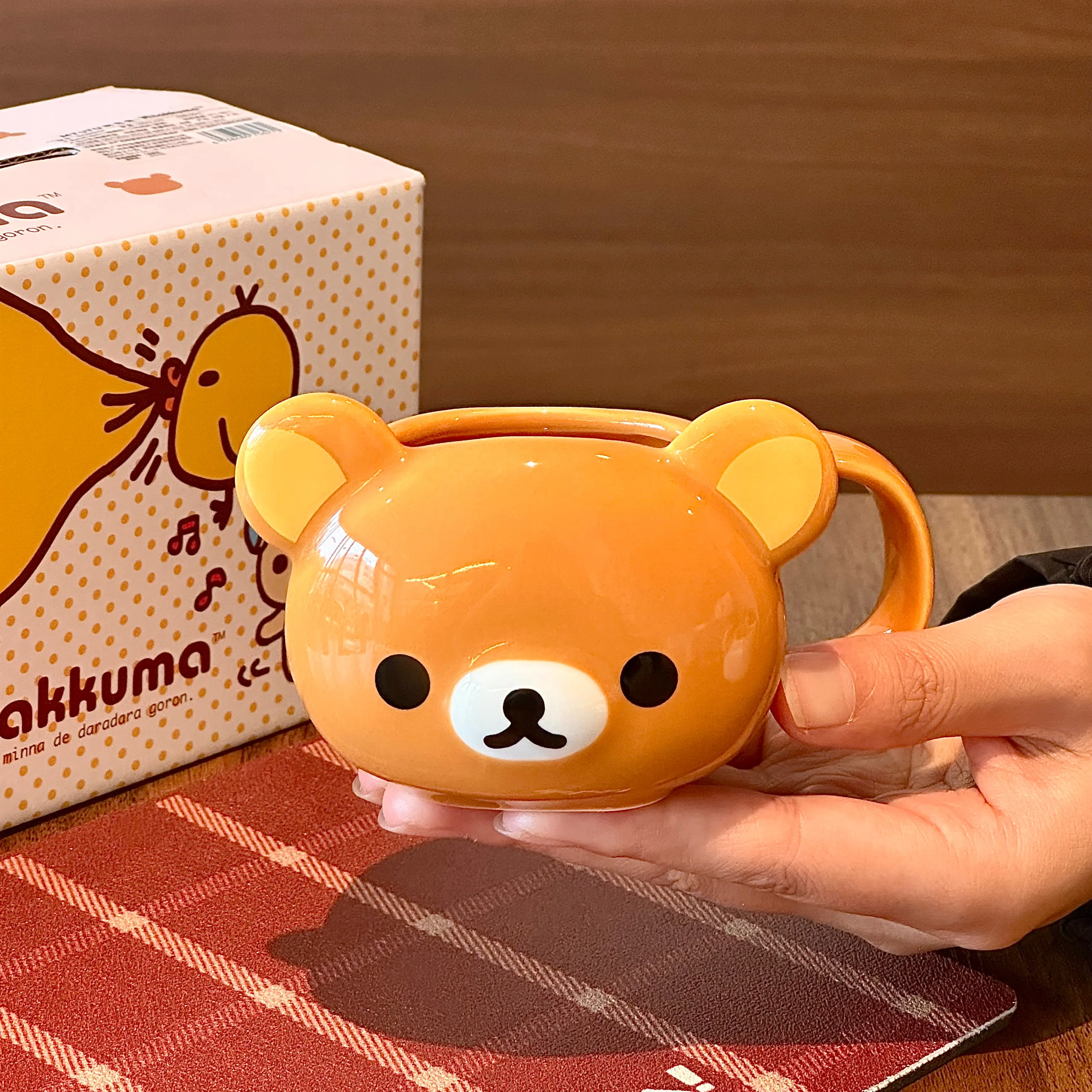 Rilakkuma 2026 Neue Niedliche Keramiktasse Tragbarer Gerader Trinkbecher Hochästhetisches Geschenk für Frauen für den täglichen Gebrauch – Detail 11