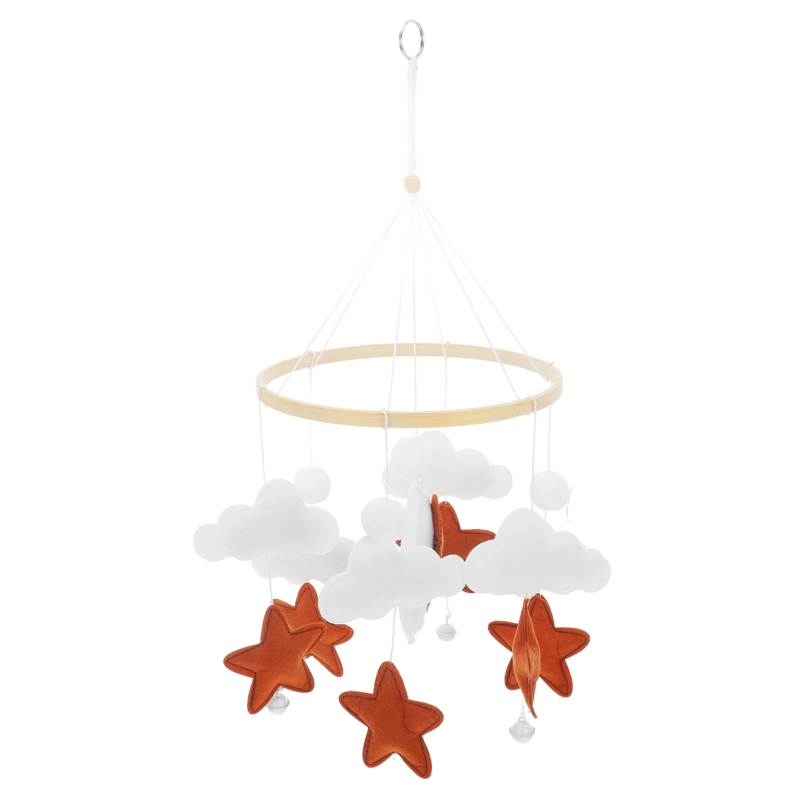 

Mobile For Crib Bed Bell Decoration Phone Felt Bedroom Hangable Infant