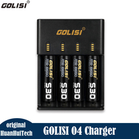 Original Golisi O4 Battery Charger 2A Fast Charging 4 slots Li-ion Intelligent Battery Charger For 18350 18650 26650 Battery