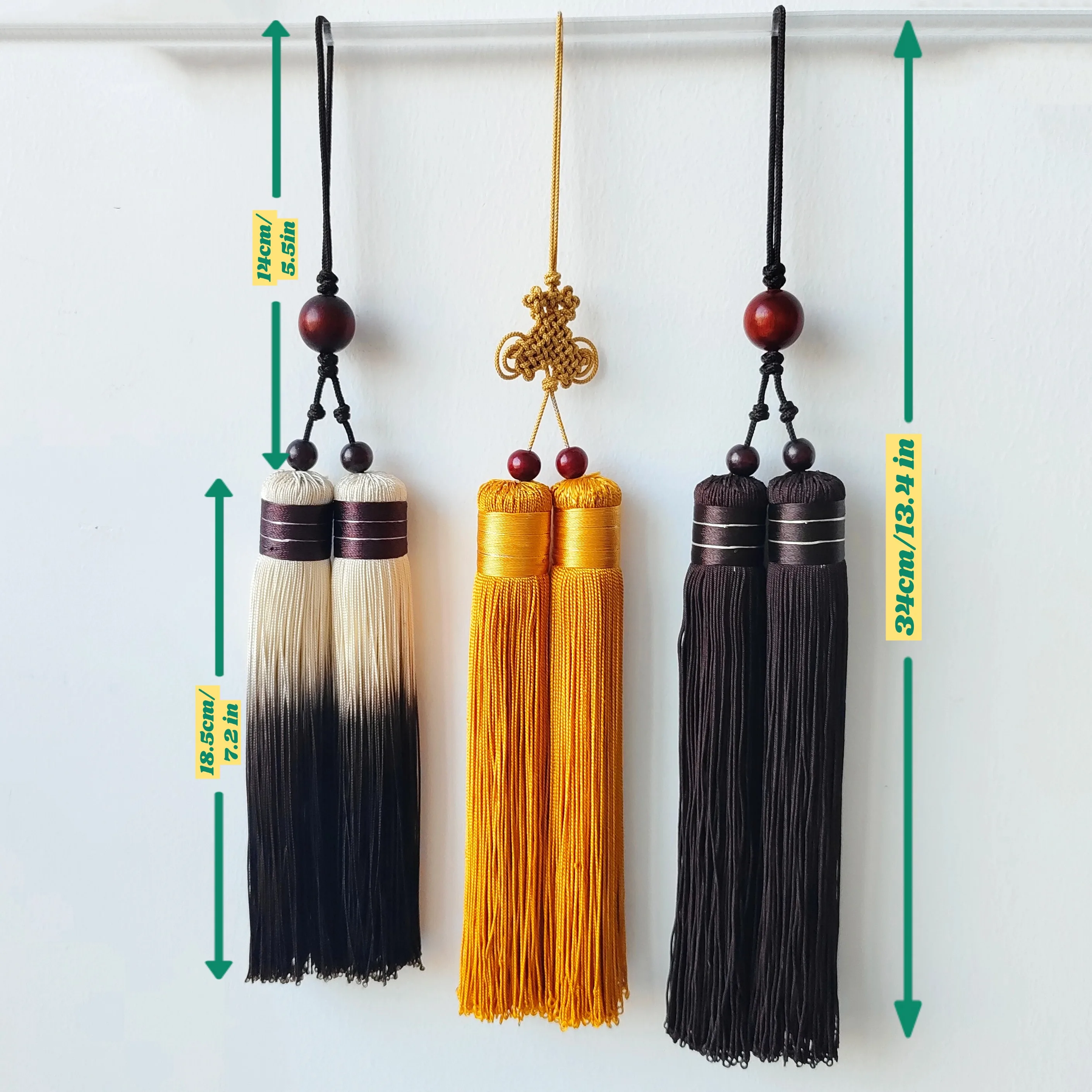 

Настоящий шелк, аксессуары для меча Тай Чи, кисточка для меча, боевые искусства, тайцзи, меч, кисточка для ушей, подвесная лента, короткая, средняя, длинная, красная