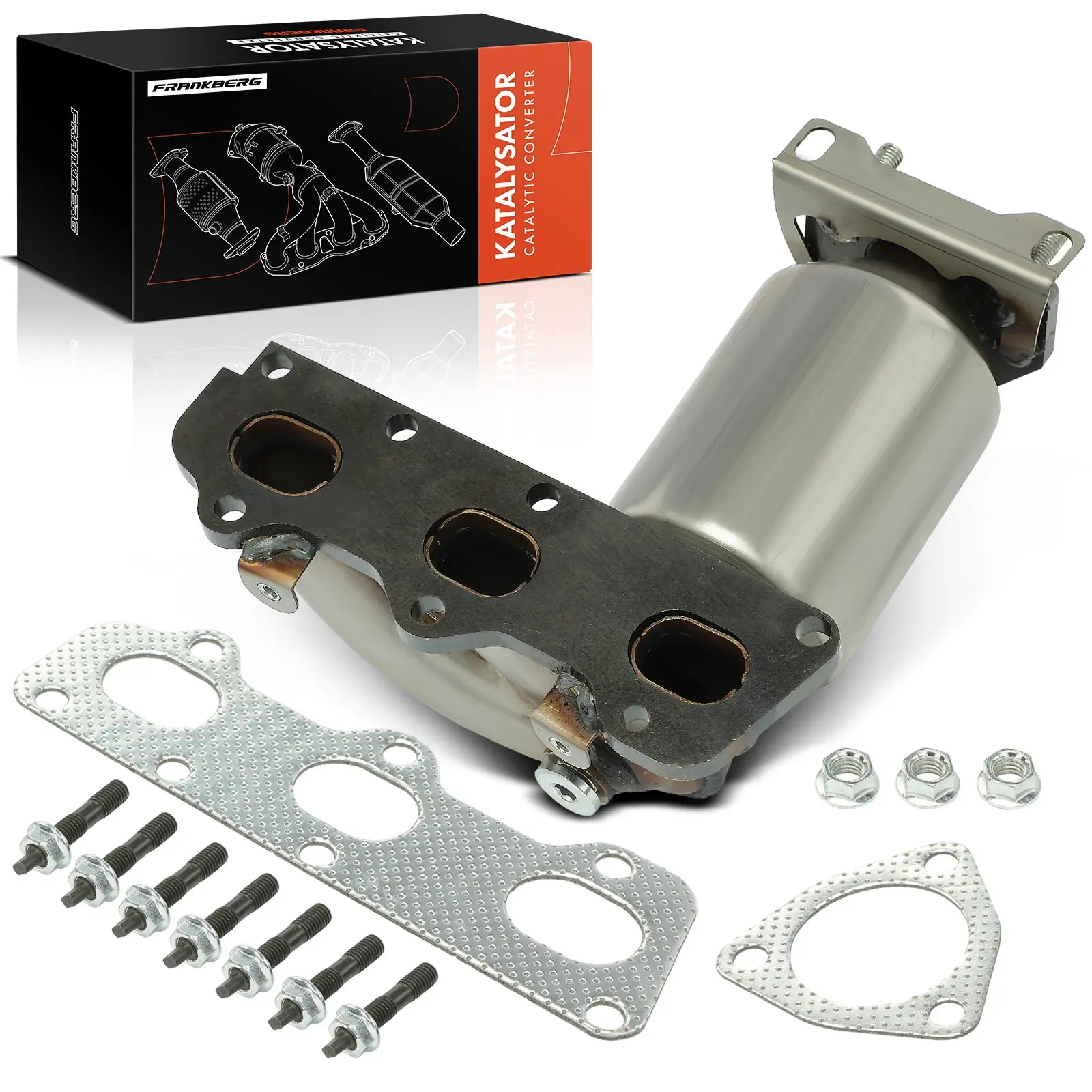 Frankberg 1x Krümmerkatalysator für Seat Ibiza III 6L1 1.2L 2002-2006 BM91323H 03C131701D 03E253020GX