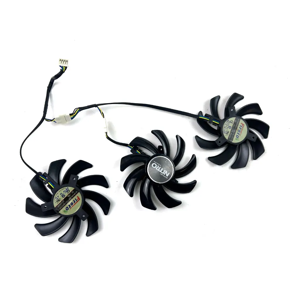 

Вентилятор охлаждения FDC10H12S9-C, 4-контактный, 12 В постоянного тока, для видеокарт Sapphire R9-290X, R9 390 8G NITRO, R9 390X 8G D5 Tri-X, замена вентилятора для видеокарты