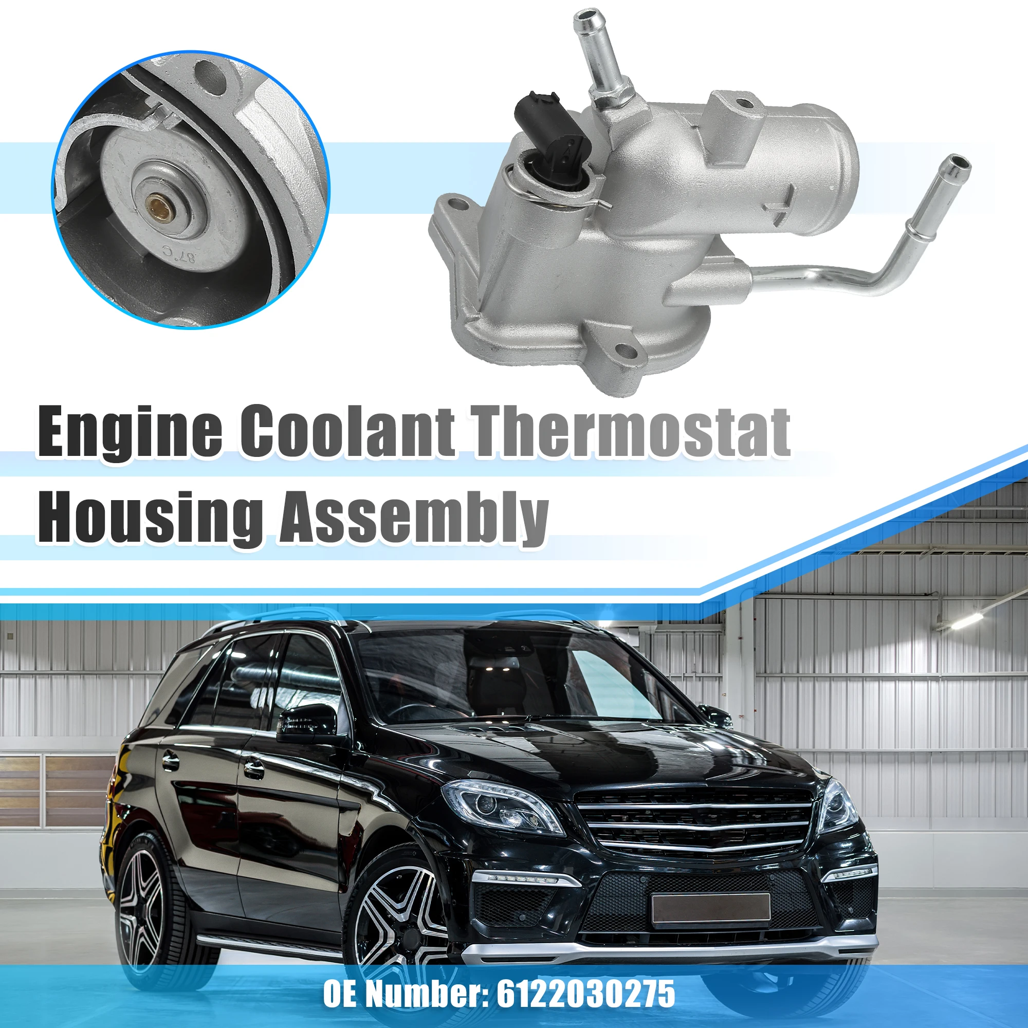 

X Autohaux Корпус автомобильного термостата в сборе No 6122030275 для Mercedes-Benz G-Klasse W461
