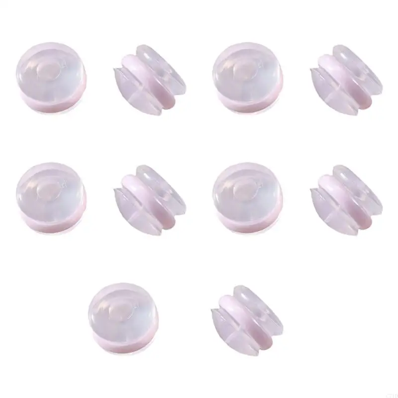  Silicone Ceramic Ear Plugs Hypoallergenically Soft Comfortable For Sensitive Skin Lightweight Earring Backs