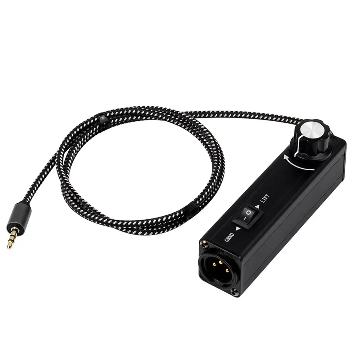 (DT37) Stereo Ground Loop Isolator 3.5mm to XLR Audio Isolator Audio Noise Isolator Noise Suppressor Isolator