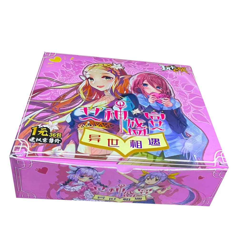 Goddesses story Cards Anime Girl Feast Booster Box Game Card Kids Table Toys Family Gift