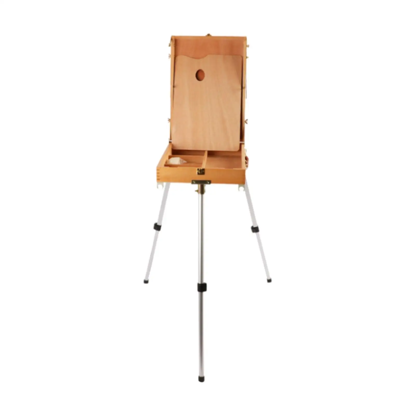 Étagère à dessin en bois pour peinture, esquisse multifonctionnelle portable, fournitures d'artiste, boîte de rangement pour peinture