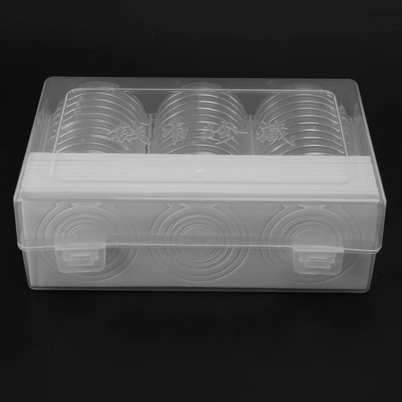 46 Mm Coin Capsules Holder And Protect Gasket Coin Holder Case Box For Coin Collection Supplies (8 Sizes, 150 Pieces)