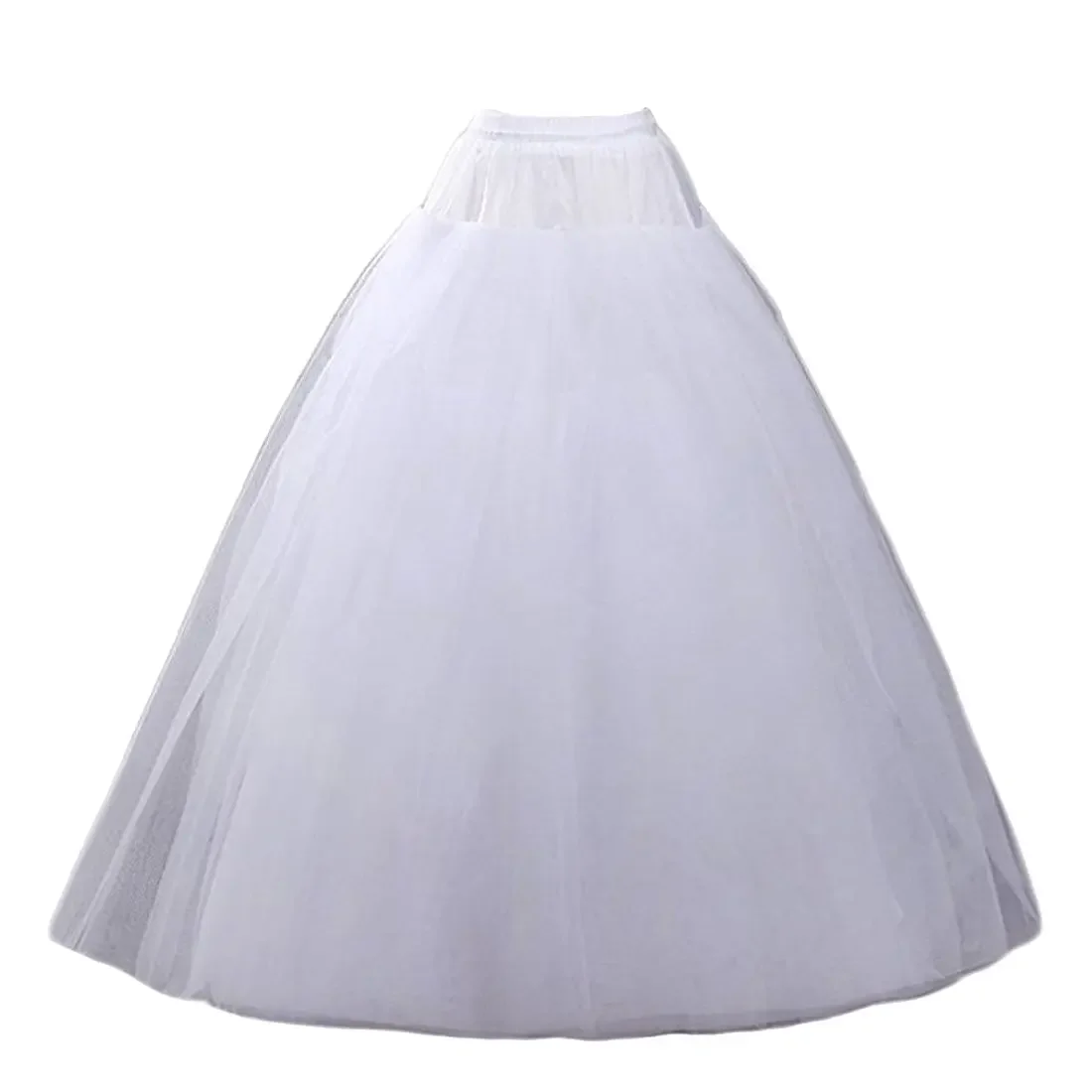 

Hoopless Petticoats Crinoline Slips Underskirt Floor Length for Bridal Gown