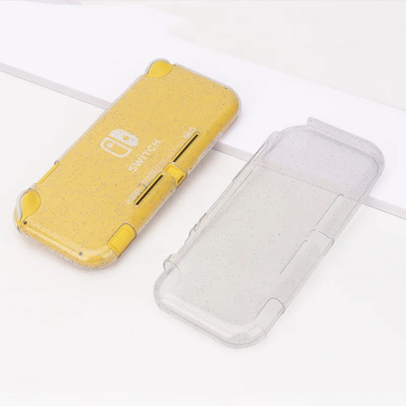 Transparent Protective Case TPU Half Pack Soft Shell for Nintendo Switch lite Shiny Soft Shell Anti slip Gamepad Cover Skin Case