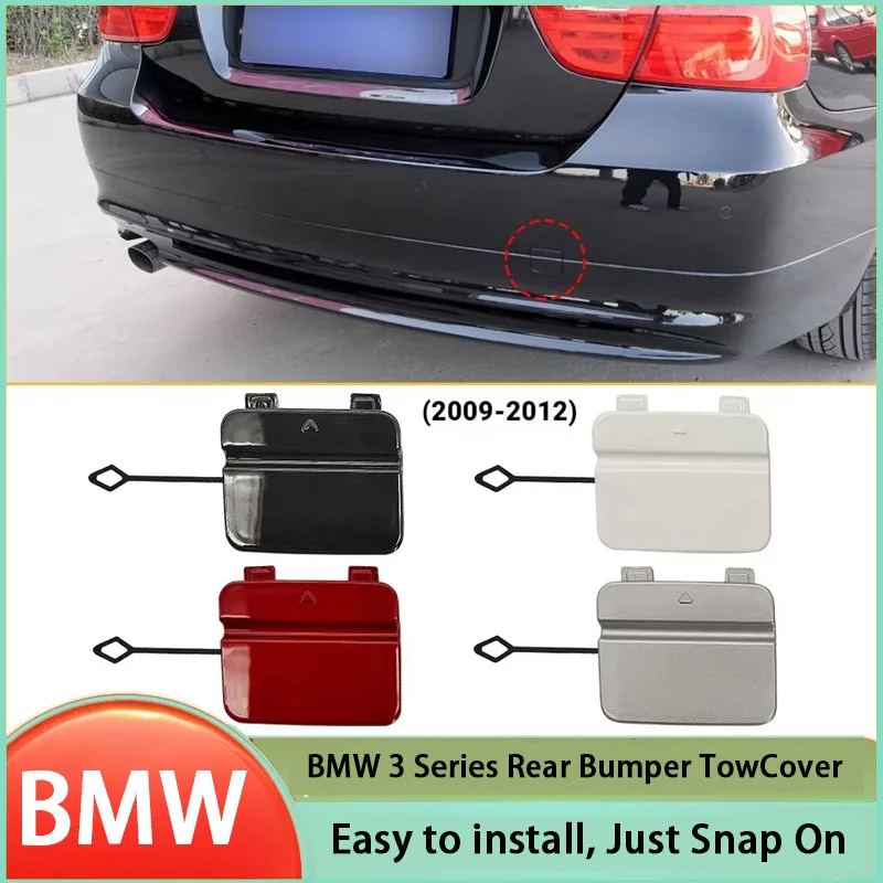 For 09-12 BMW 3 Series E90 Rear Bumper Trailer Cover Traction Hook Hole Cover 51127202673
