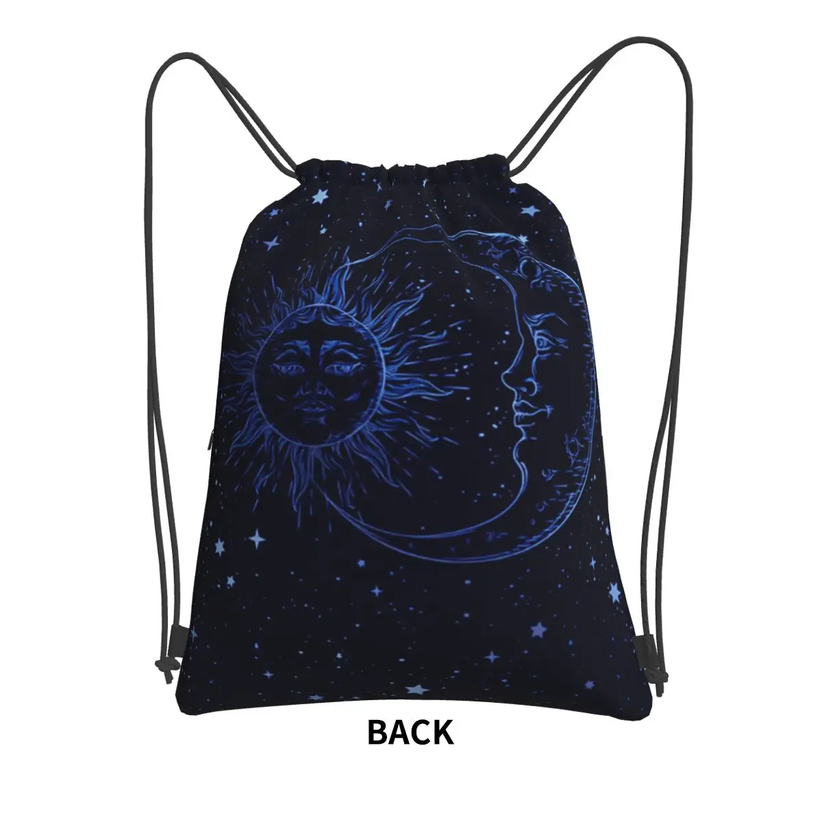 Celestial Mystic Esoteric Magic Sun Moon Backpacks Multi-function Drawstring Bundle Pocket Shoes Bag Book Bags Travel Students