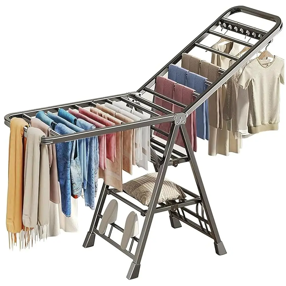 

Free ShippingFree ShippingClothes Drying Rack Foldable, 3 Tier Large Laundry Dryer Stand, Heavy Duty Metal Clothes Airer Dryer R