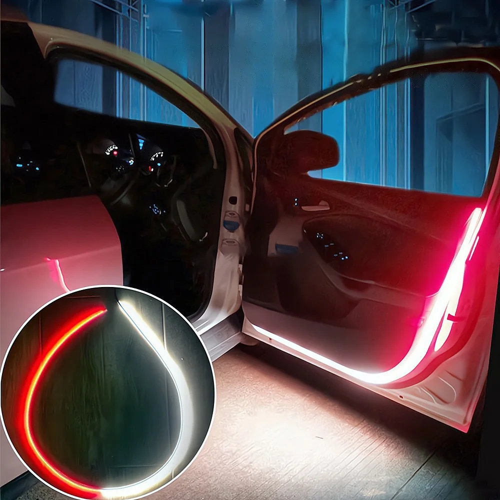 

Водонепроницаемая декоративная светодиодная лампа для автомобиля: предупреждающий свет при открытии двери, приветственный свет, сигнальная лампа для парковки, аварийный стробоскоп