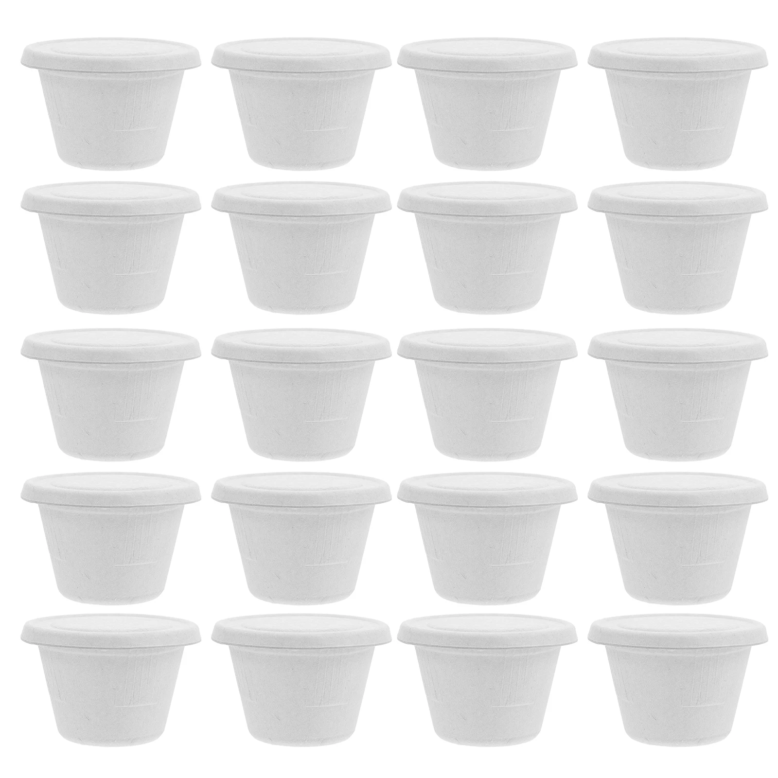 

50 Pcs Dip Cup Party Color Condiment Cups with Lids Stainless Disposable Sauce Dipping Cover