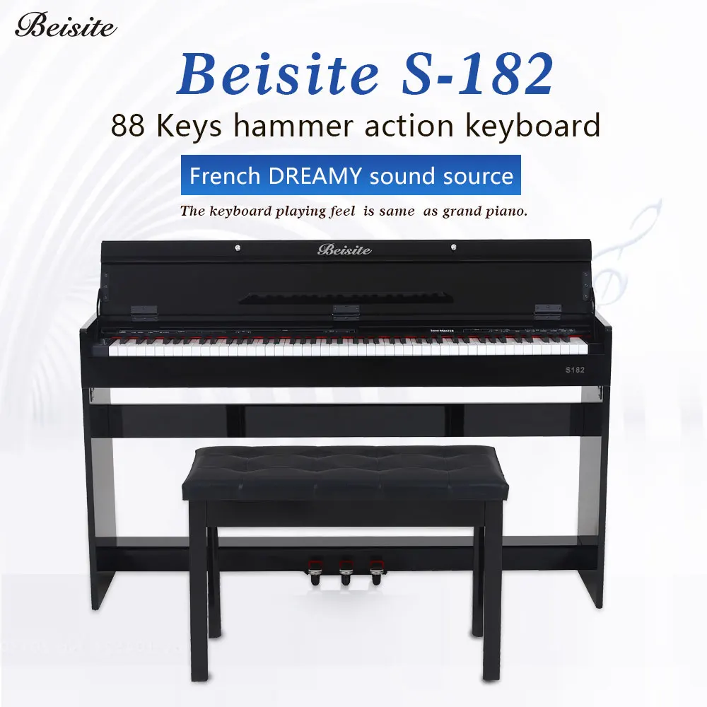 Multifunctional digital piano 182 upright eletronic  piano digital 88 keys