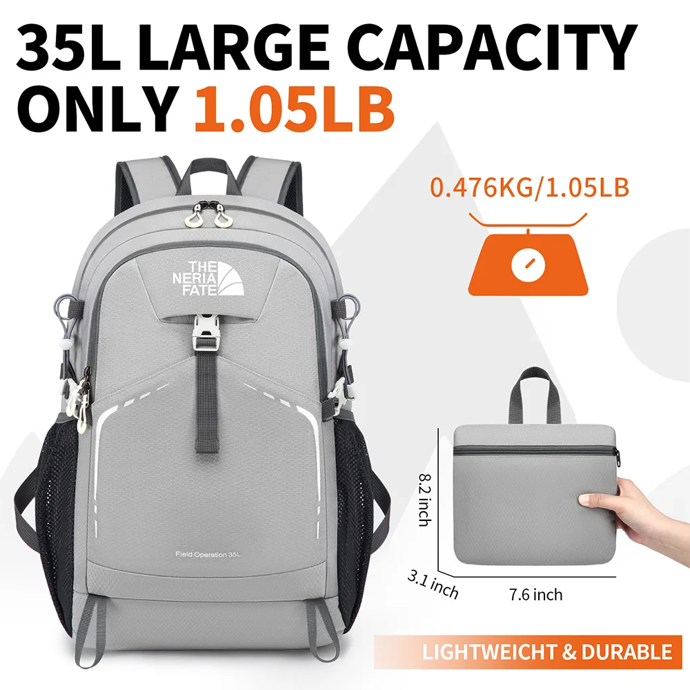 

New Large Capacity Lightweight Climbing Backpack For Men Women Portable Outdoor Sports Camping Bag Foldable Storage Backpack