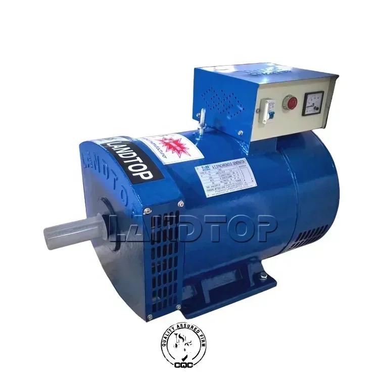 LANDTOP 15kw 17.5kva 380v 220v 3kw-50kw Ac Generator St Stc Single Phase 3 Phase Brush Dynamo Alternator