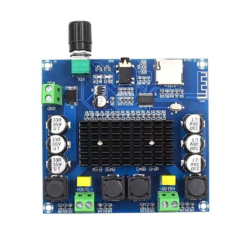 2X100W TDA7498 Digital Audio Amplifier Board Bluetooth-Compatible Channel Class D Stereo Aux Amp Decoded FLAC/APE/MP3