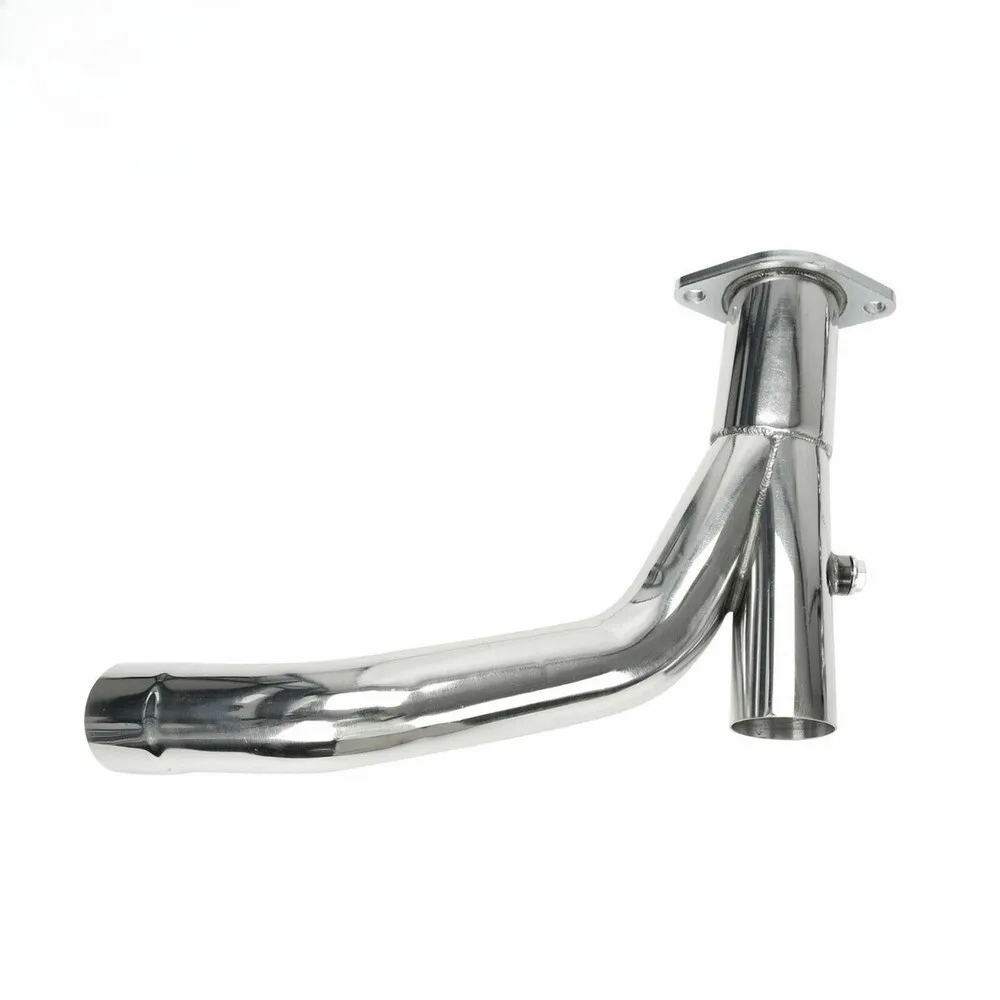 For 2007-2014 Chevy GMC 4.8L 5.3L 6.0L Long Tube Headers with Y Pipe Exhaust Header Silver Stainless Steel 4
