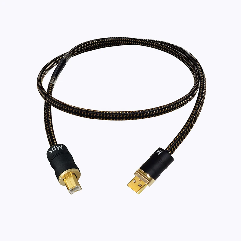 Imagem -04 - Banhado a Ouro Plug Connector Cabo de Dados de Áudio Hifi Mps Hd-990 Dac pc 24k10u 999999 Occ Mais Banhado a Prata