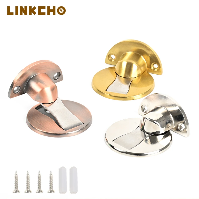 

Magnetic Floor Door Stopper Mount Invisible Door Stops Heavy Duty Wall Protector for Home Bedroom Doorstop Furniture Hardware