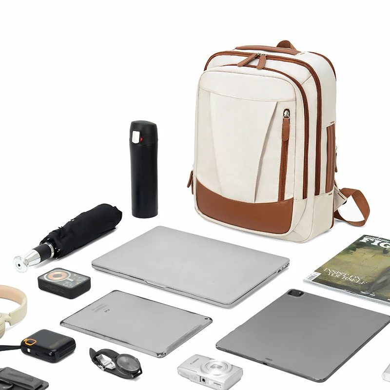 حقيبة ظهر للكمبيوتر المحمول ذات جودة عالية وسعة كبيرة وقابلة للتمديد من المصنع بسعر الجملة حقيبة سفر للأعمال متعددة الطبقات 10 تباع