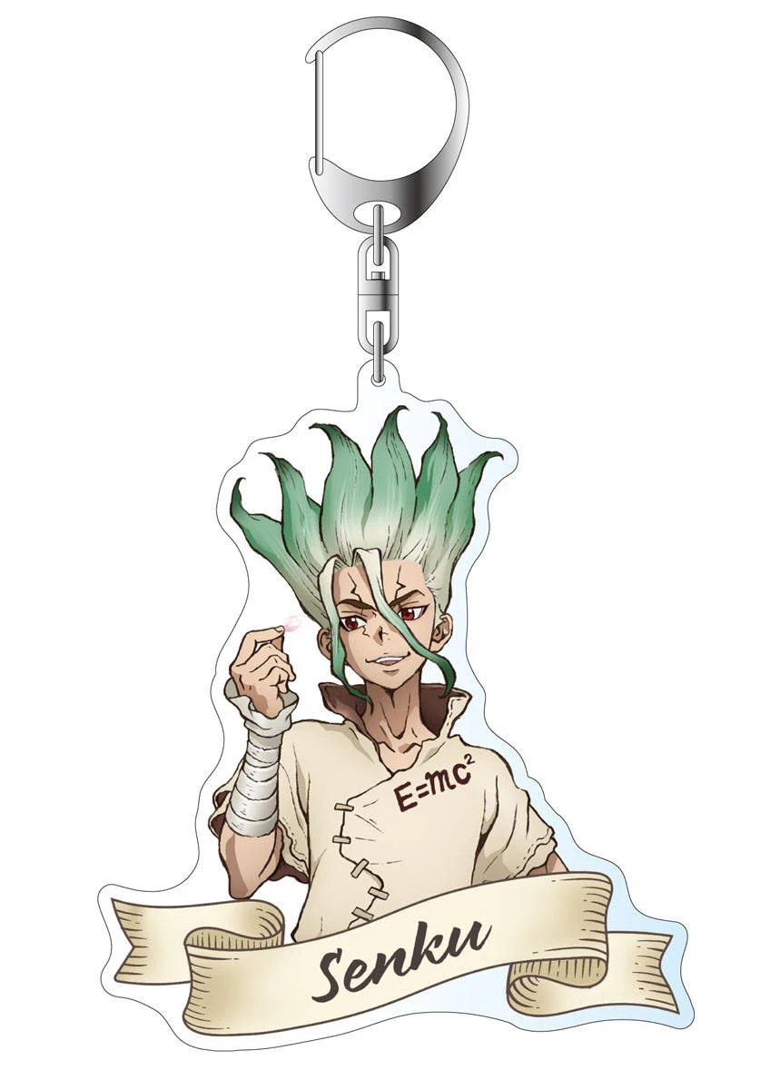 Anime Peripheral PRDr. Stone Acrylic Keychain Pendant, Ukyo Saionji, Isabel Asmicrons, Ri Senku, Ishigami, Ornamen, GérGifts, Environ 6cm