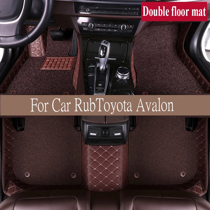 

Car Floor Mats For Toyota Avalon XX40 2013~2018 Durable Waterproof Carpet Luxury Leather Mat Car trunk mat Auto Rugs Full Set