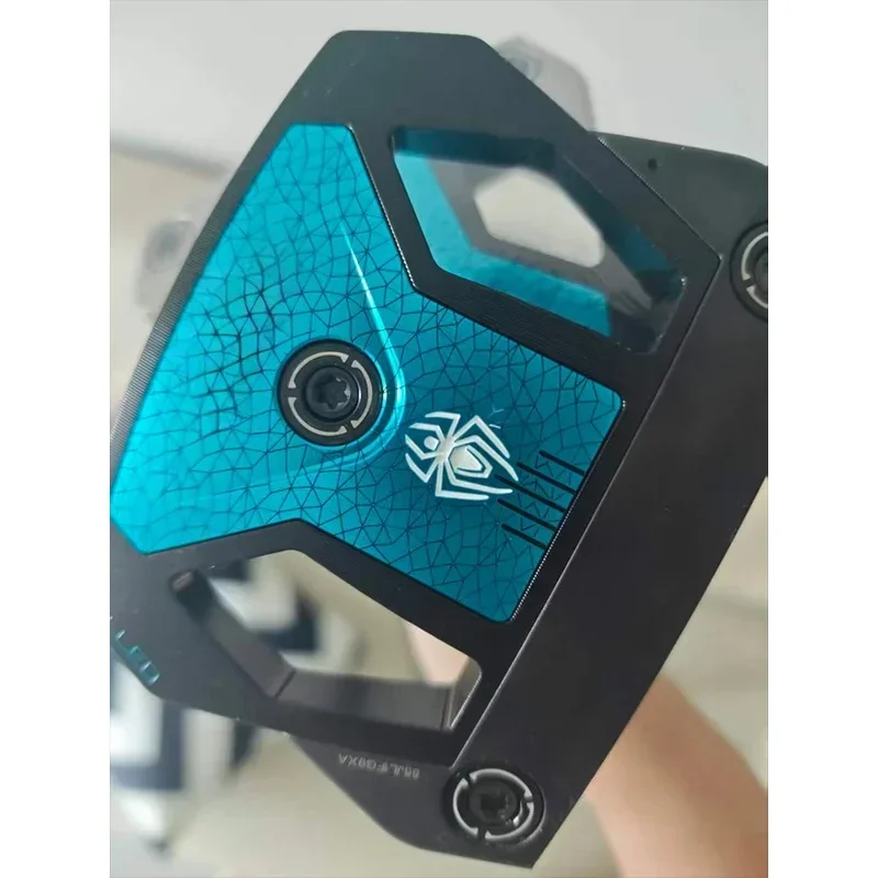 Men’s Right Hand Golf Putting Club, Blue Mallet Putter With Spider Pattern 32 33 34 35 Inch Available
