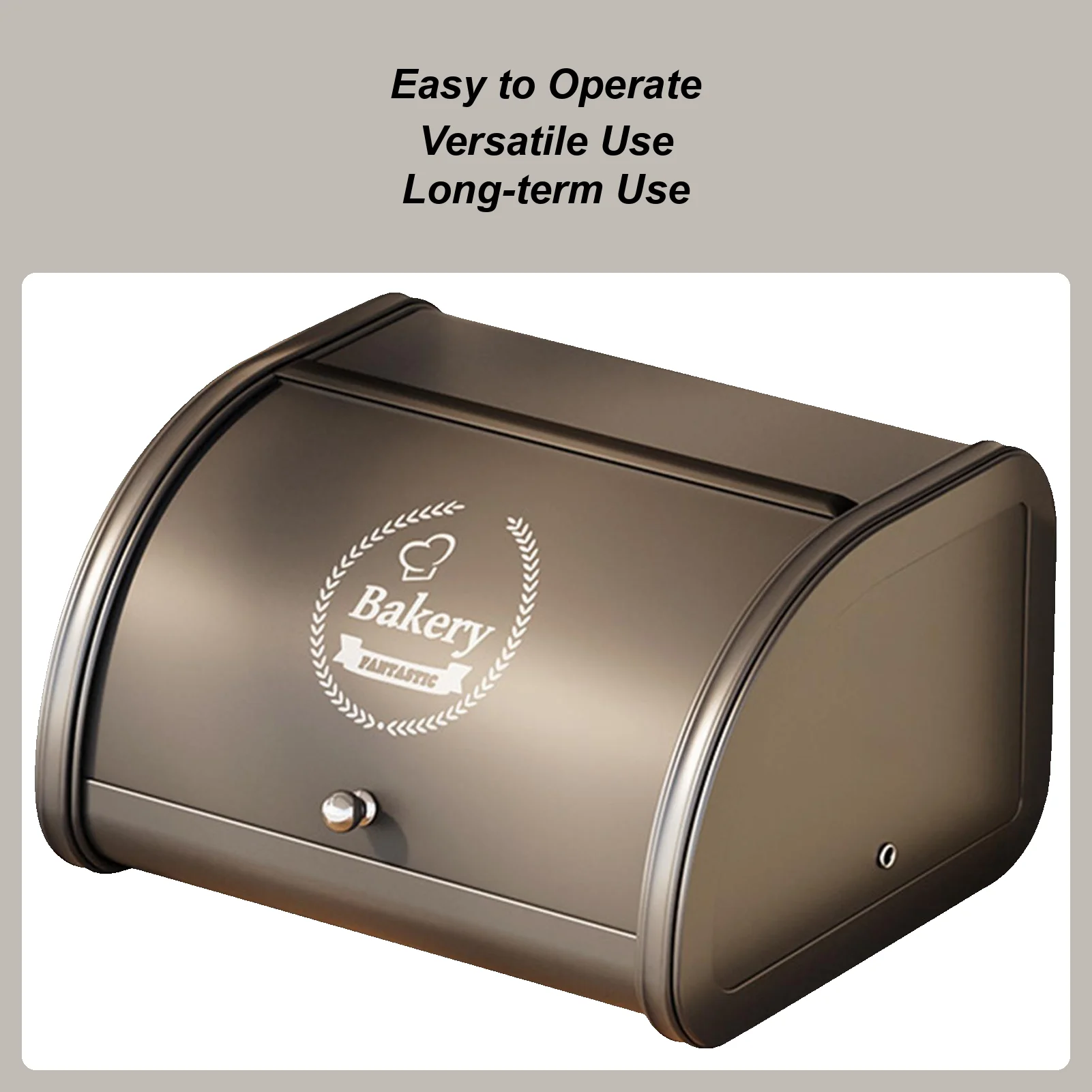 

Bread Storage Container Roll Top Storage Keeper Small Items Organizer For Small Items Muffins Bakery Bread Kitchen Countertop