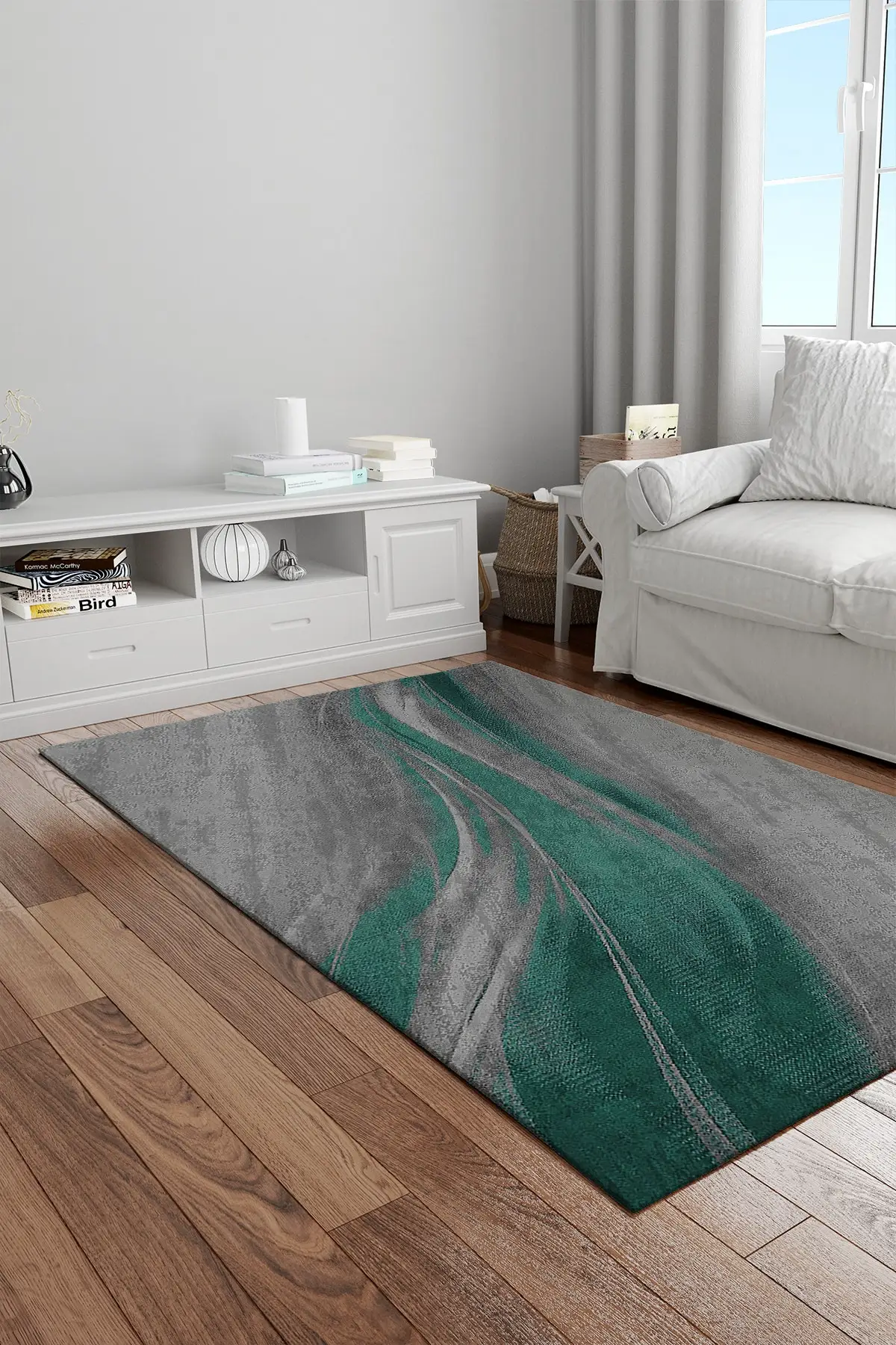 DOLBOVI carpet carpet with wavy paint pattern washable non-slip floor hall carpet kitchen carpet