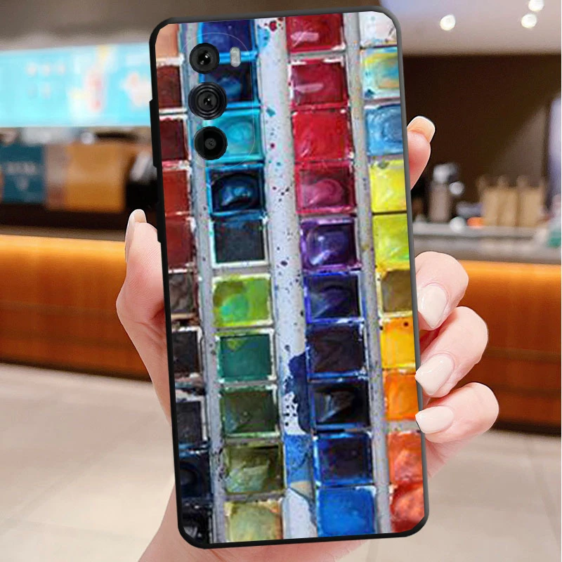 모토로라 엣지 50 40 프로 60 50 40 30 울트라 네오 퓨전 모토 G85 G72 G53 G54 G84 G13 G32 페인트 팔레트 박스 폰 케이스