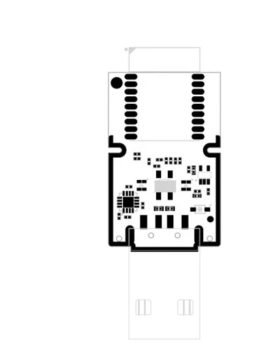 ME91BK01 Bluetooth Adapter Master-slave Switching Supports Serial Port Commands
