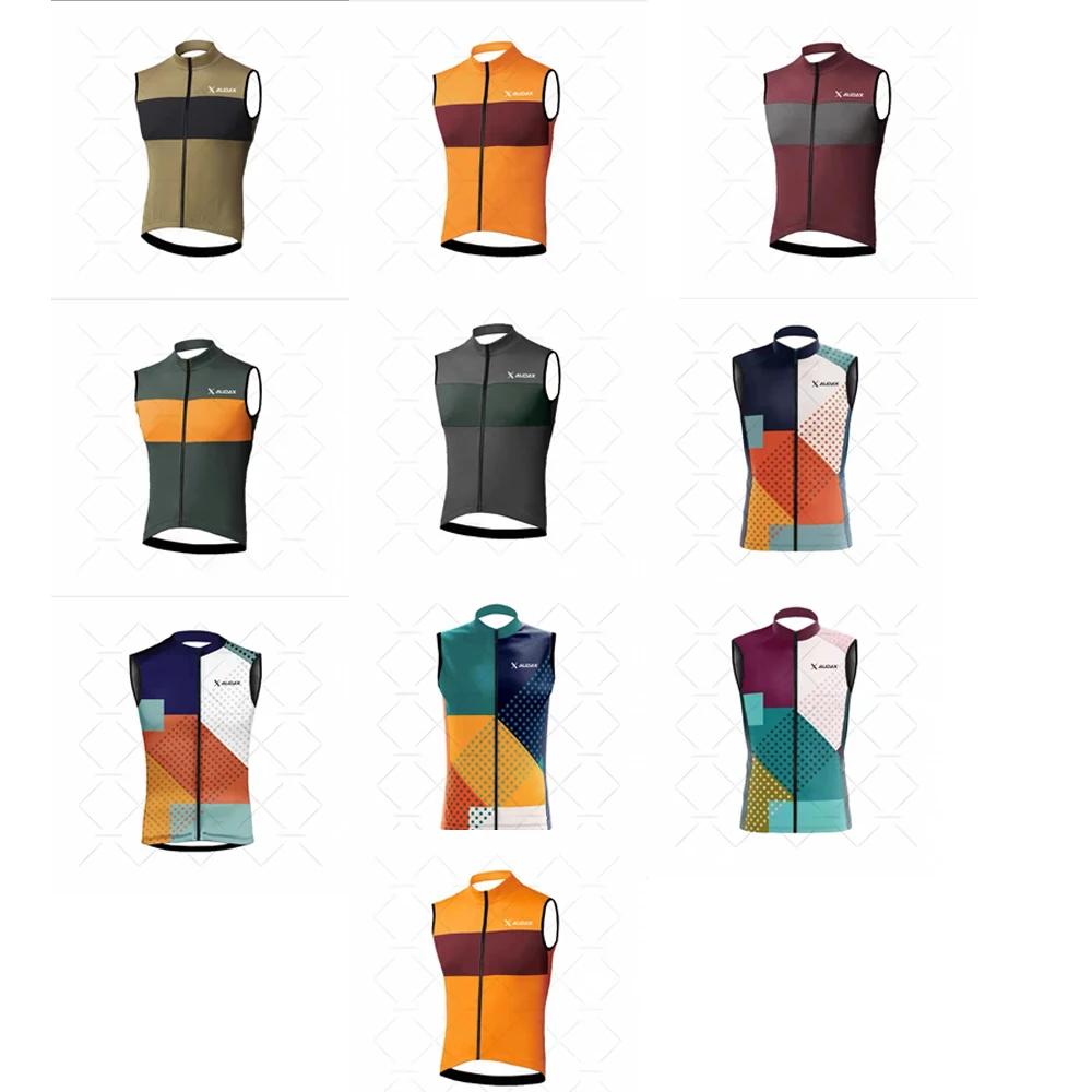 AUDAX-Gilet de cyclisme, veste de vélo de montagne, maillot