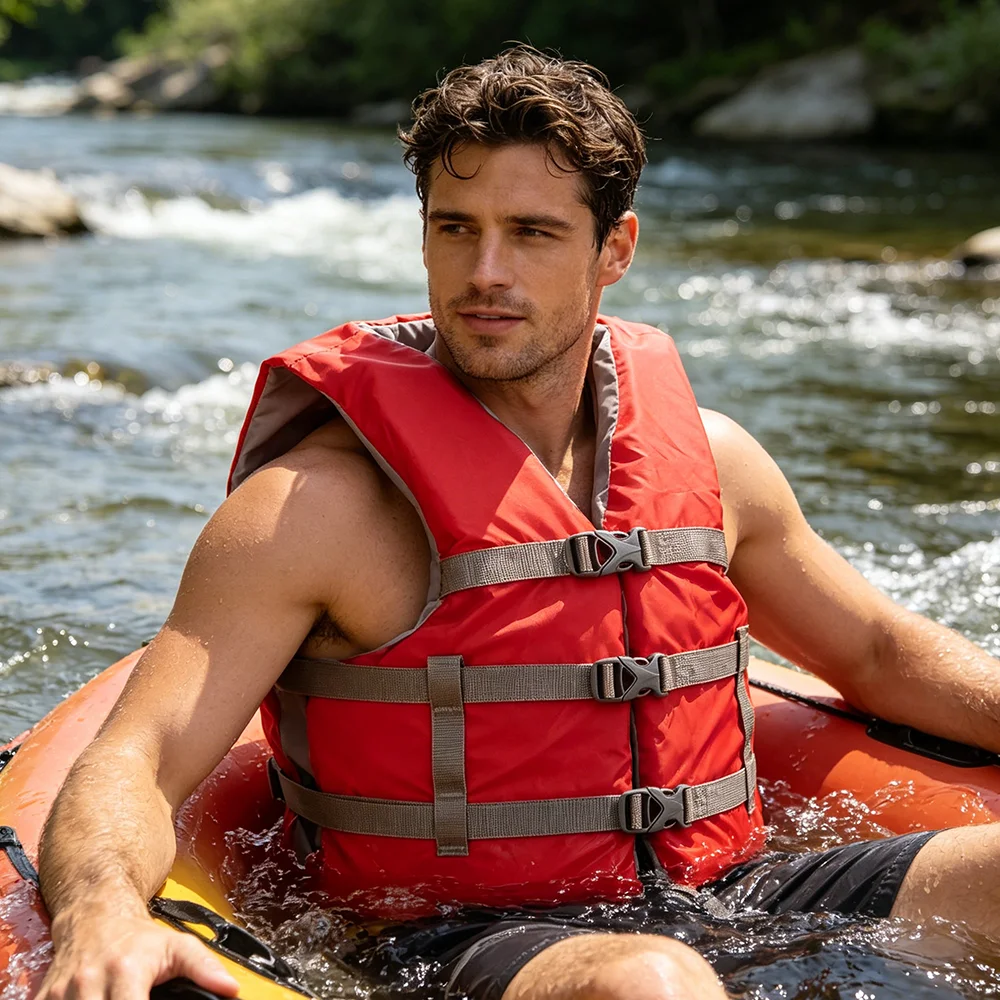 

Men Life Vest Kayak KiteSurf Jet Ski Life Jacket for Adult Motorboats Raft Rescue Swim Drifting Boat Fishing Life Jackets