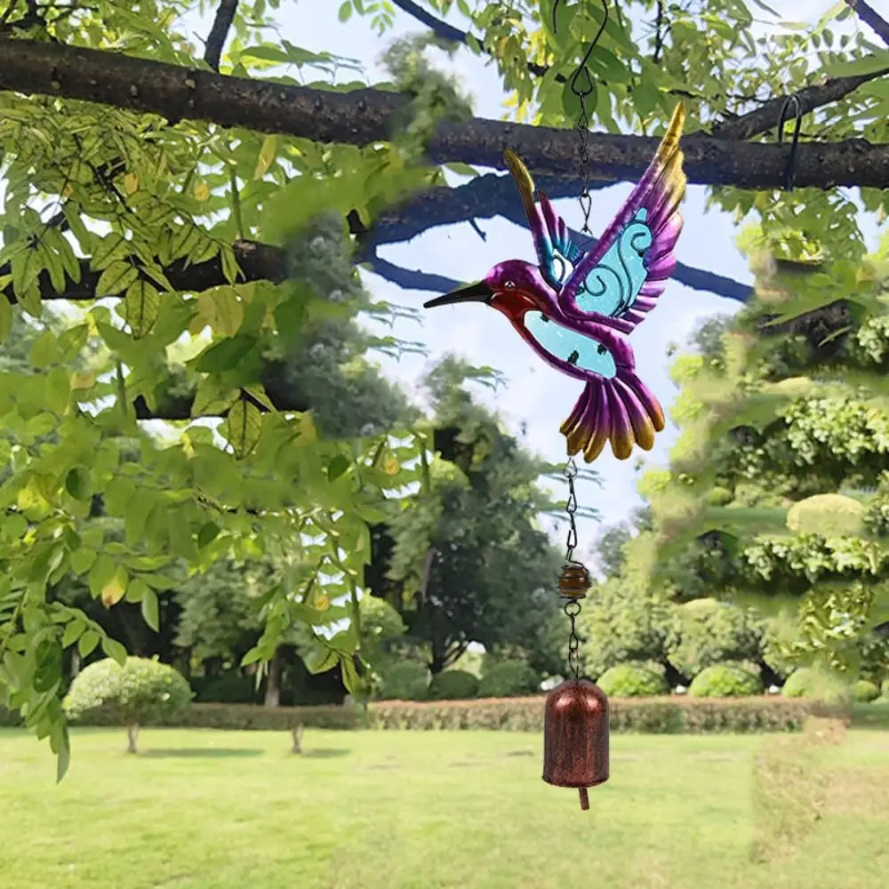 

Blessing Metal Hummingbird Wind Chime Creative Exquisite Bell Pendant Vintage Hanging Decoration Landscape