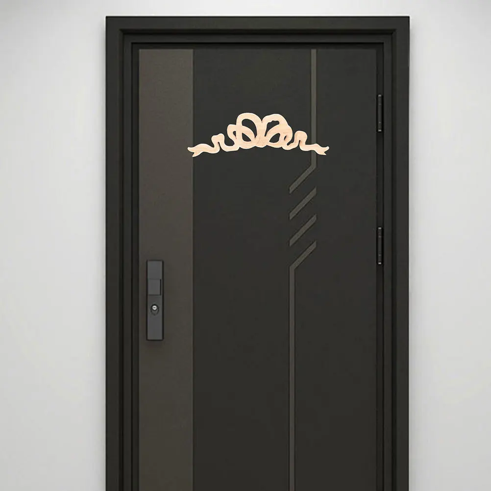

2Pcs Solid Wood Carved Appliques Elegant European Style Furniture Decorative Wood Appliques for Cabinets Doors