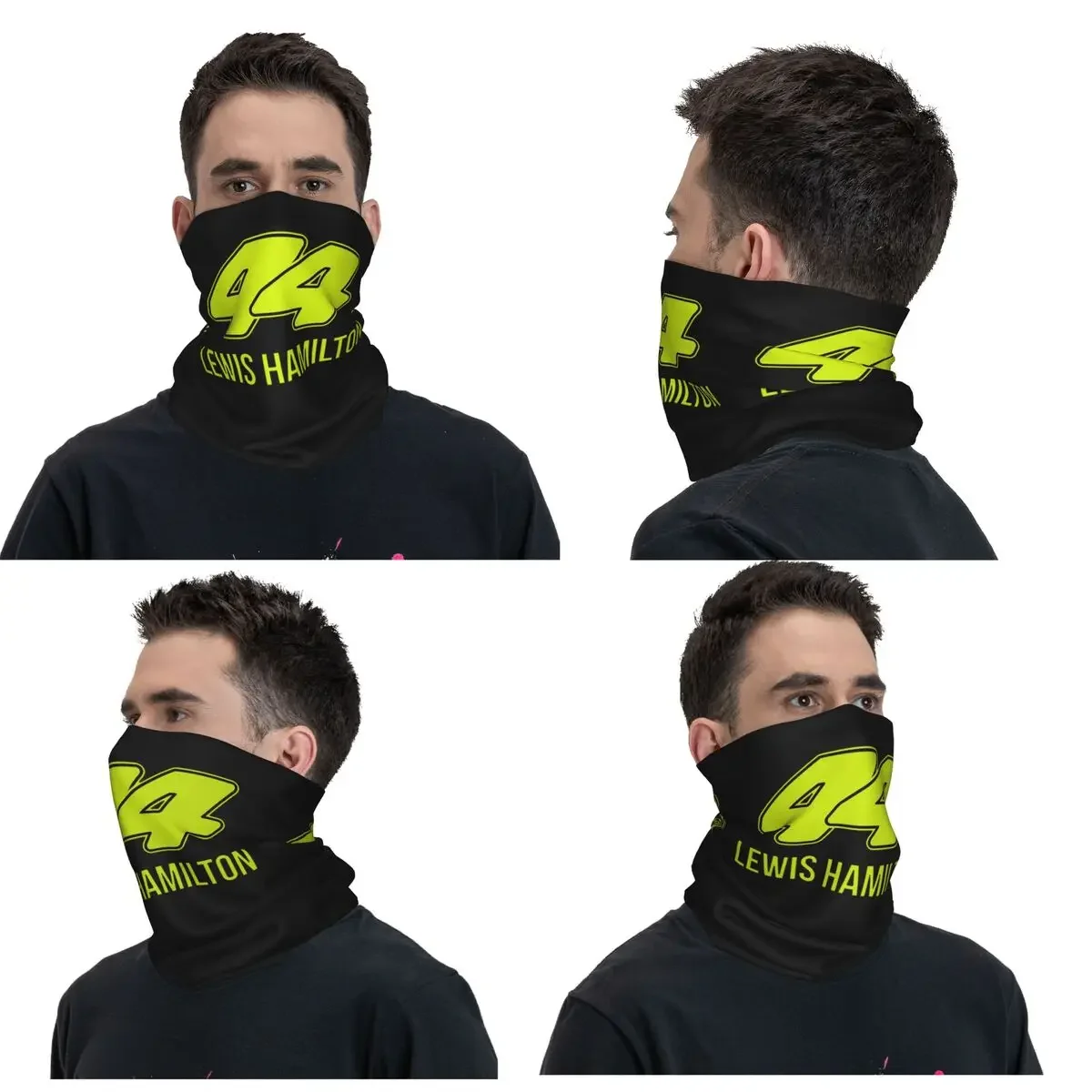 Lewis Hamilton 44 Bandana Neck Cover Printed Wrap Mask Scarf Multifunction Headband Cycling Unisex Adult All Season