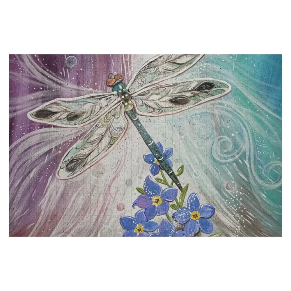 

DRAGONFLY ANGEL Jigsaw Puzzle Personalized Novel Toys For Children 2022 Wood Photo Personalized Puzzle