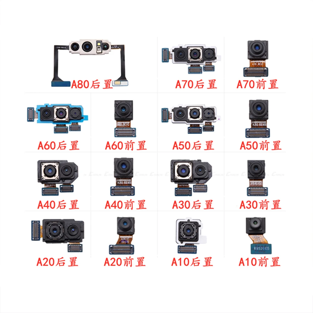 For Samsung A10 A105  A20 A205 A30 A305 A50 A505  A60 A70 A205F A305F A505F A705F Front Camera Rear Back Camera Flex Cable