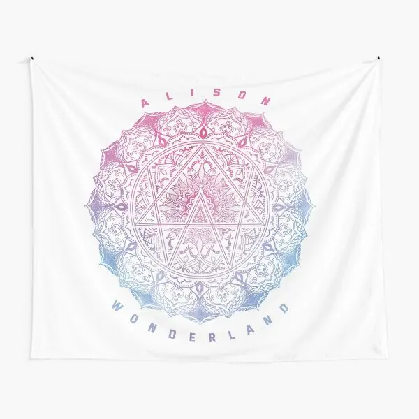 Alison Wonderland Mandala  Tapestry Colored Printed Decoration Wall Blanket Home Bedroom Bedspread Decor Towel Living Beautiful