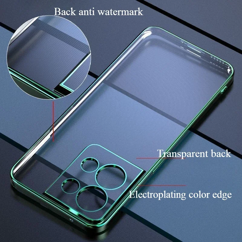 Luxury TPU Plating Slim Case For OPPO Reno 13 Pro Transparent Soft Protective Back Cover For OPPO Reno13 Reno 13Pro Reno13 Pro