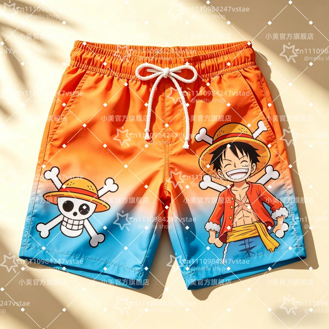 Pantalones Cortos de Playa para Hombre con Estampado de Luffy y Zoro, de Secado Rápido, de Alta Calidad, Modernos, Unisex, Estilo Anime, para Deportes, Gran Venta 2026