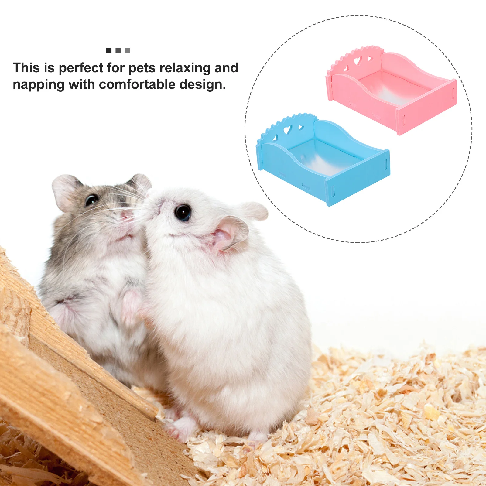 

2Pcs Hamster Summer Cooling Board Bed Durable Small Animal Nest Cooling Mat Portable Pet Sleep Mat Hamster Bed