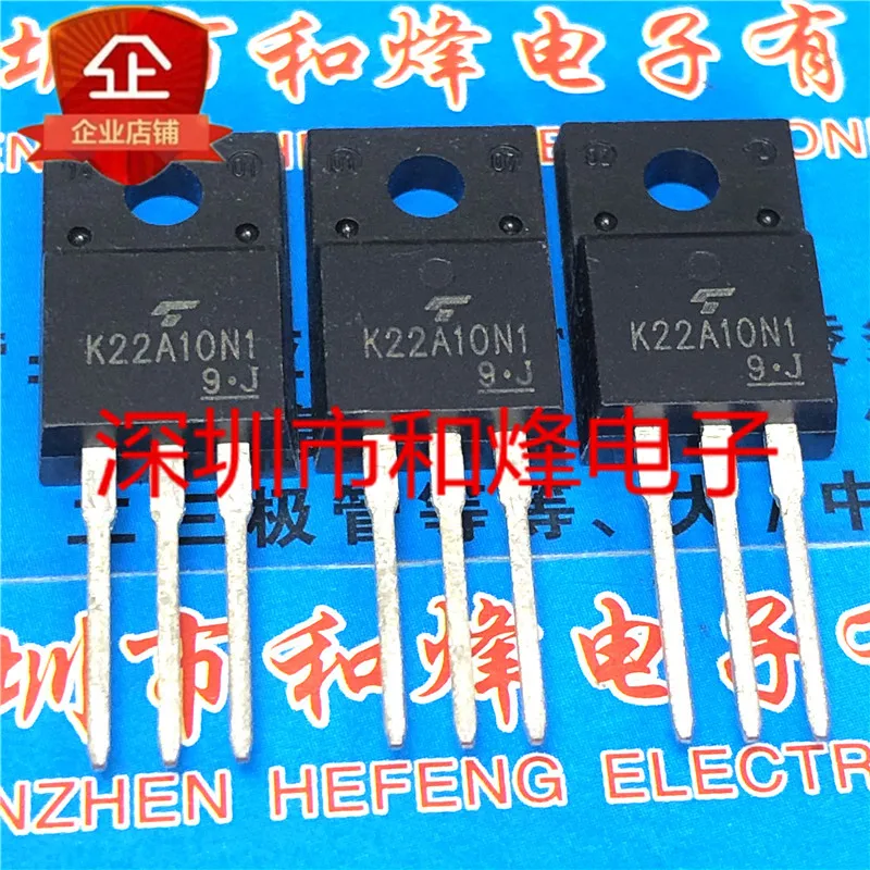 5PCS-10PCS K22A10N1 TK22A10N1 TO-220F 100V 52A ORIGINAL ON STOCK